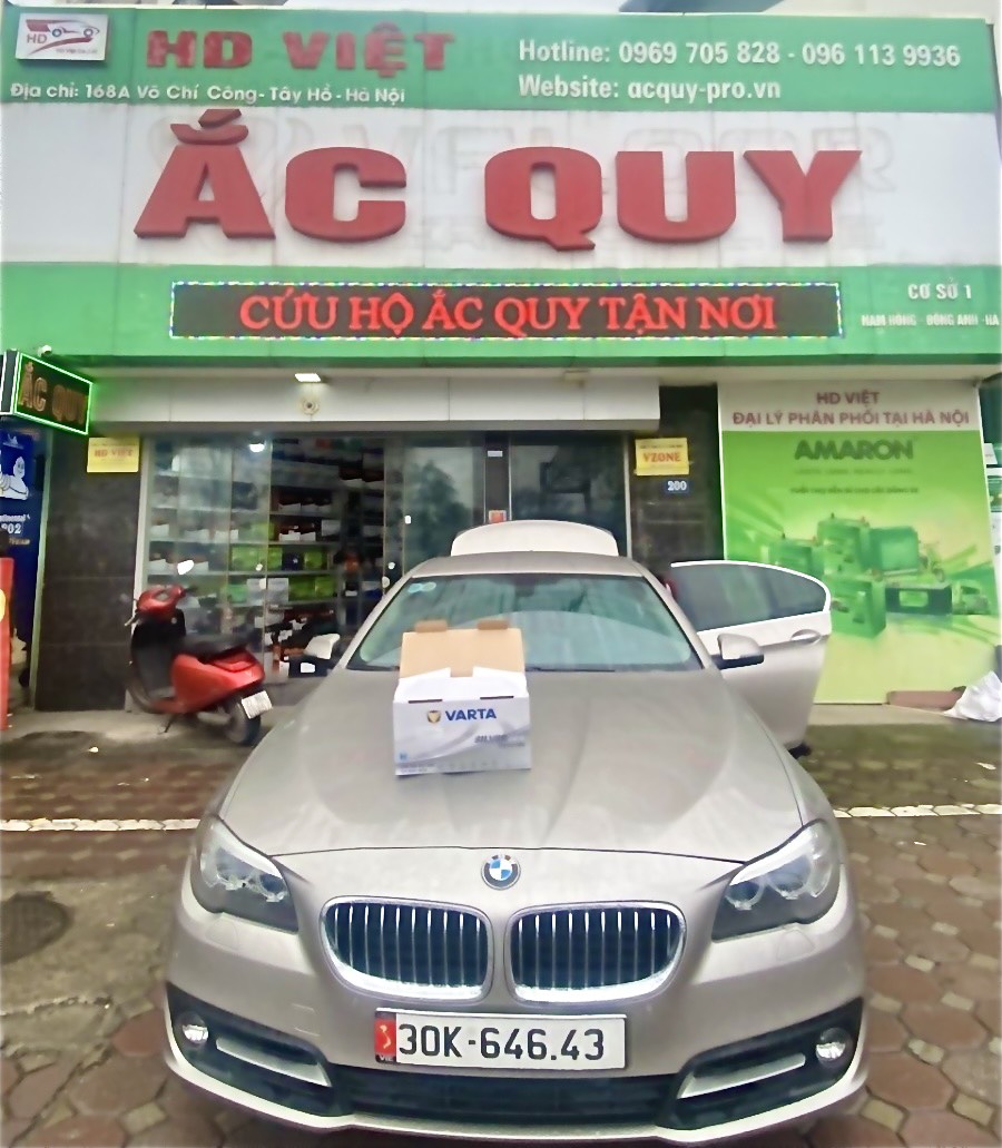 Thay ắc quy cho BMW tại HD Việt
