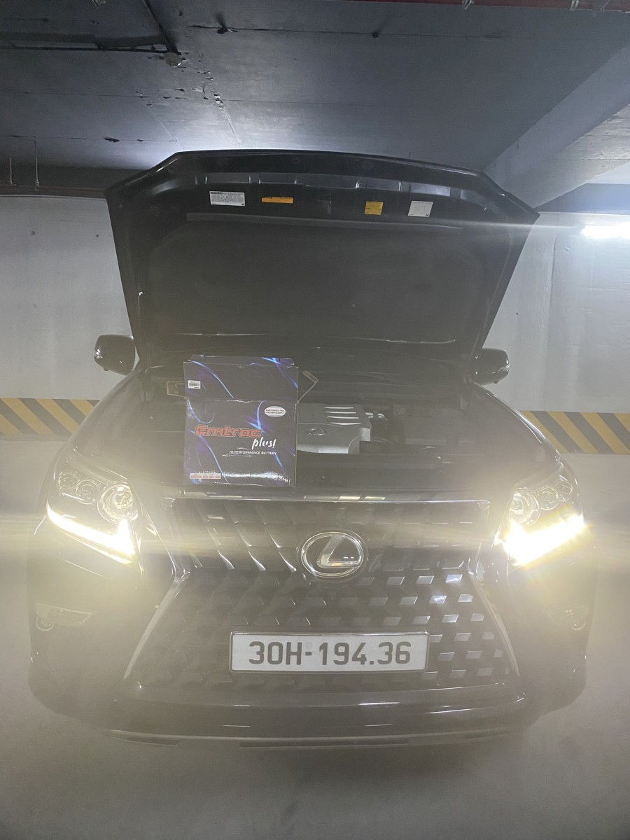 Ắc quy Emtrac Plus bảo hành 18 tháng cho Lexus GX460 tại HD Việt