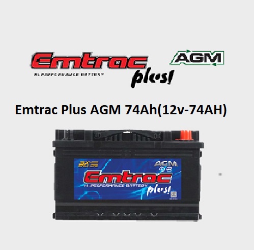 Ắc Quy Emtrac LN3 AGM 70Ah (12v-70Ah)