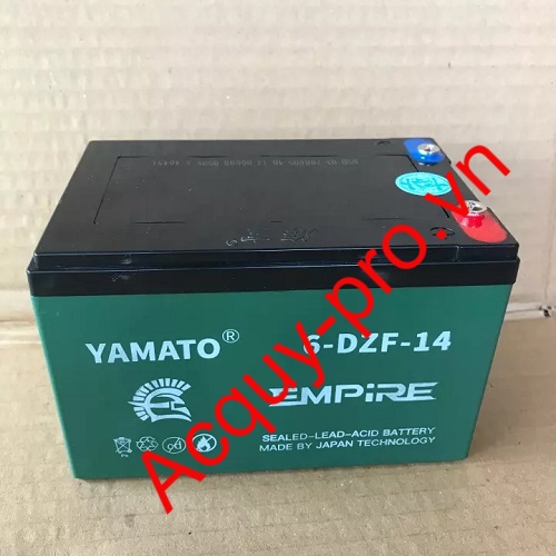 Ắc quy xe đạp điện Yamato 6-DZF-14 ( 12V - 14Ah)