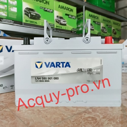 Ắc quy Varta AGM LN4 - 580901080 (12V-80Ah) chính hãng cho xe BMW X2