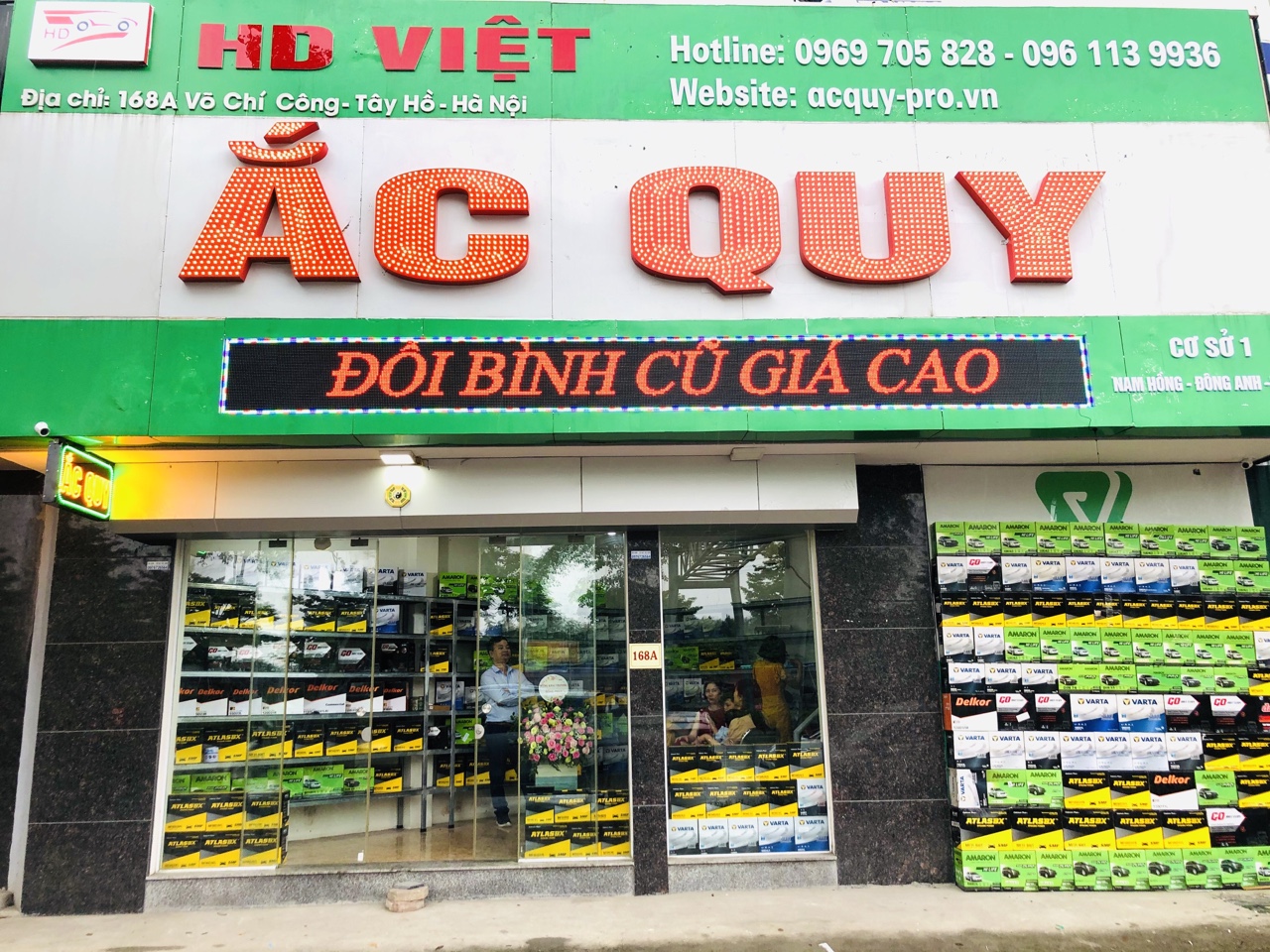 đại lý ắc quy ô tô HD Việt